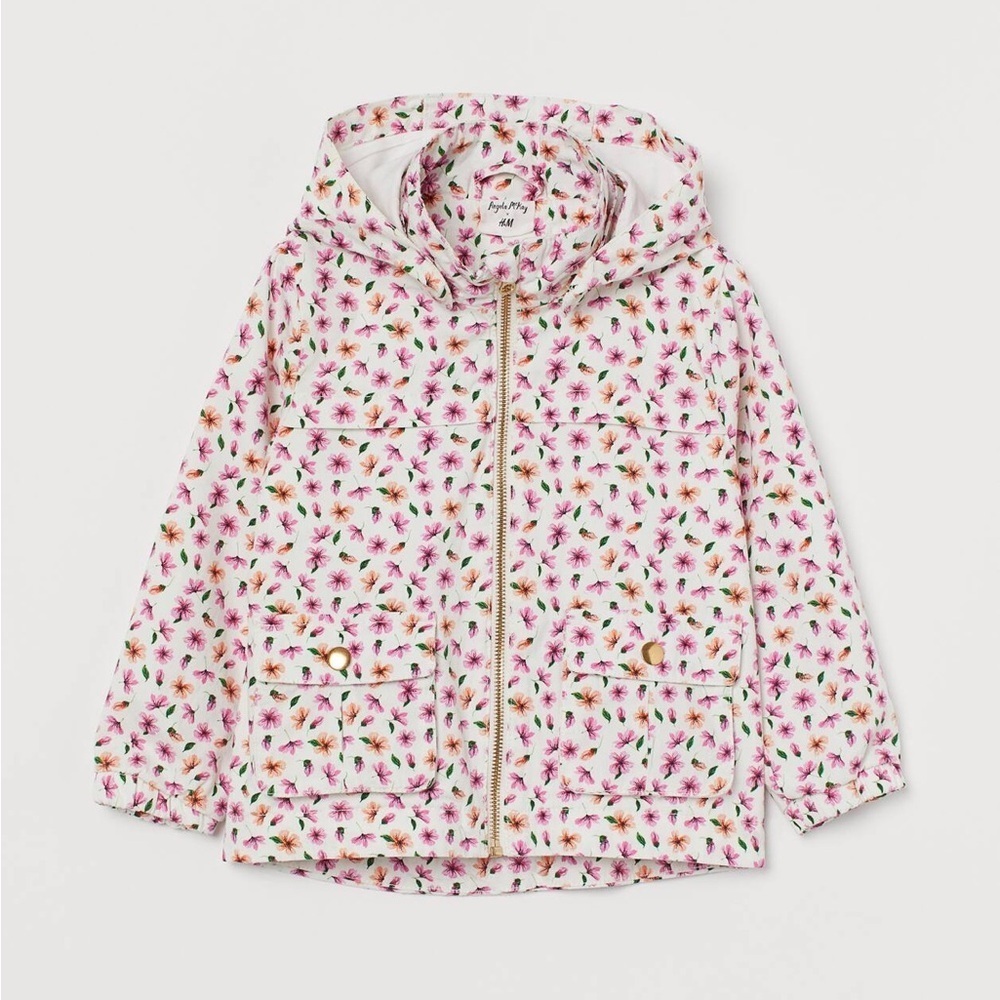 [Y8]ANGELA MCKAY X H&M Red FLORAL PARKA